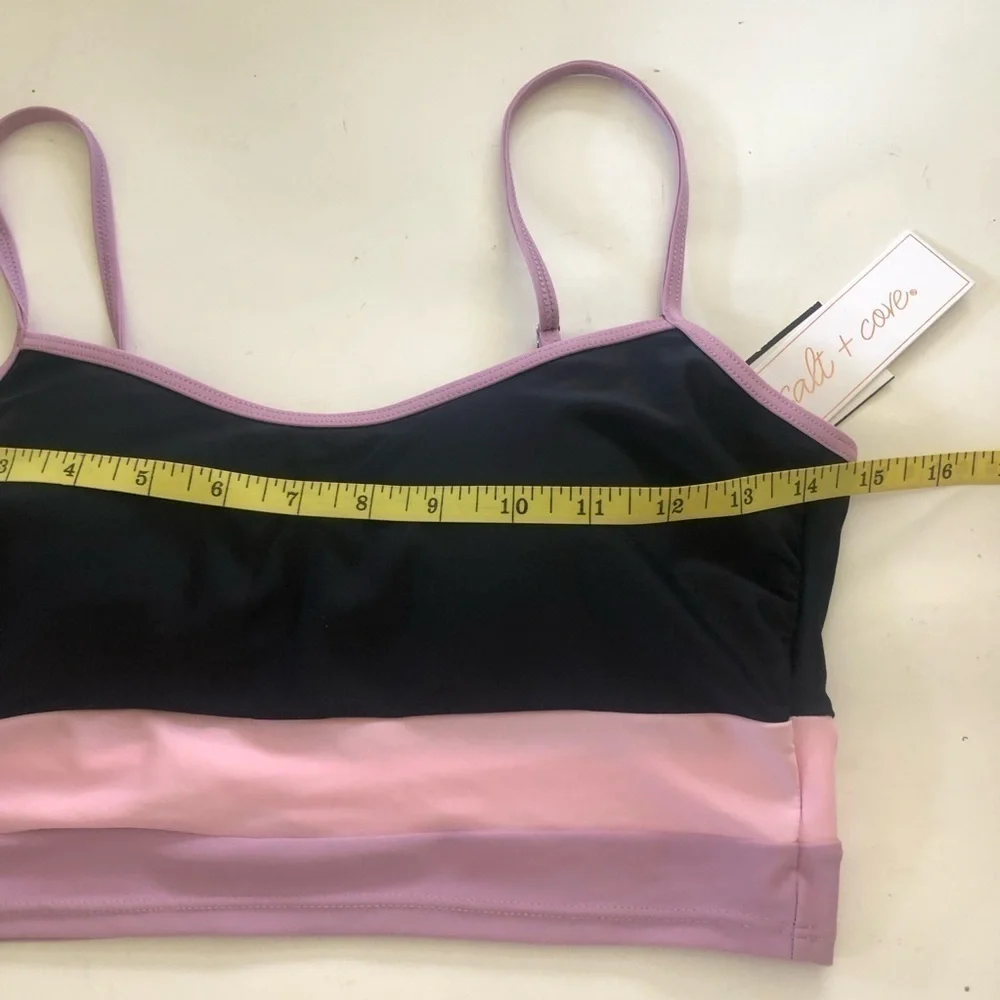 Salt +Cove Colorblock Longline Bikini Set Size M